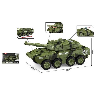 Танк WY 1105 A (24) інерція, рухома башта з тріскачкою, масштаб - 1:16, підсвічування, звукові ефекти