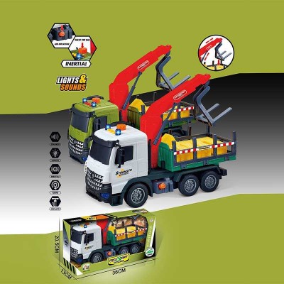Спецтехніка 687-60 C (24/2) 2 кольори, звук, підсвічування, механічне підіймання стріли, інерція