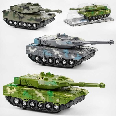 Дитяча іграшка танчик 383-23 D/24D/24D1 Tank Model , 2 кольори, світло, інерція, тріскачка, рухоме дуло, у слюді в магазині autoplus, з доставкою по Україні, краща ціна