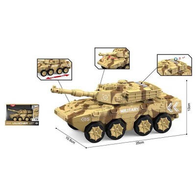 Танк WY 1105 B (24) інерція, рухома башта з тріскачкою, масштаб - 1:16, підсвічування, звукові ефекти