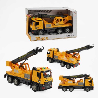 Кран CXY 333-16 (60/2) підсвічування, пісні англійською, мелодії, звуки транспорту, інерція, висувна стріла обертається на 360°