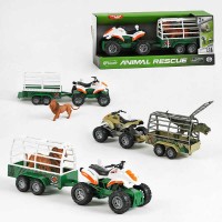 Квадроцикл WY 400 F-6/ G-6 (18) 2 види, масштаб 1:16, інерція, звуки, підсвічування, фігурка динозавра