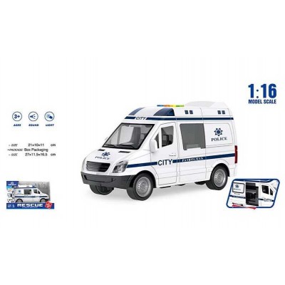 Машина WY 590 F (36) "Поліція", підсвічування, звуки, інерція, в магазині autoplus, з доставкою по Україні, краща ціна