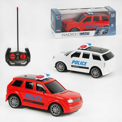 Машина на радіокеруванні 555-4 BD 2 кольори, Поліція , масштаб 1:16, акум. 3,7 V, пульт 27 MHz, підсвічування