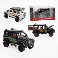 Джип RS-70014 (36/2) "Авто Експерт", 2 кольори, металопластик, масштаб 1:22, світло, звук, інерція, відчиняються двері, багажник та капот