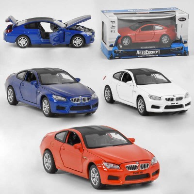 Машинка 74823 (48) "Авто Експерт", 3 кольори, металопластик, 1:32, світло, звук, інерція, відчиняються двері, багажник, капот, МІКС ВИДІВ