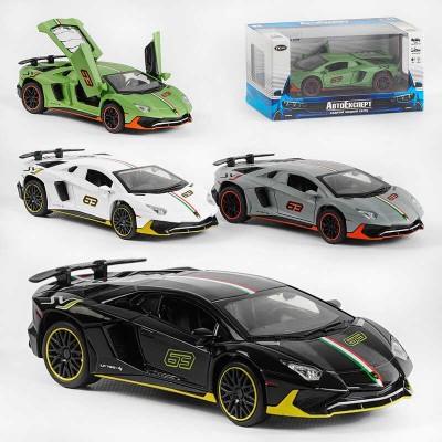 Машина LF-01344 (48) "Авто Експерт", 4 кольори, металопластик, 1:32, світло, звук, інерція, відчиняються двері, багажник, МІКС