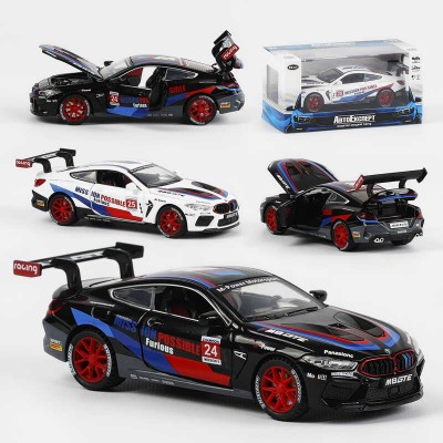 Машинка LF-04839 (48) "Авто Експерт" 2 кольори, металопластик, 1:32, звук, світло, інерція, відчиняються двері, багажник, капот, у коробці