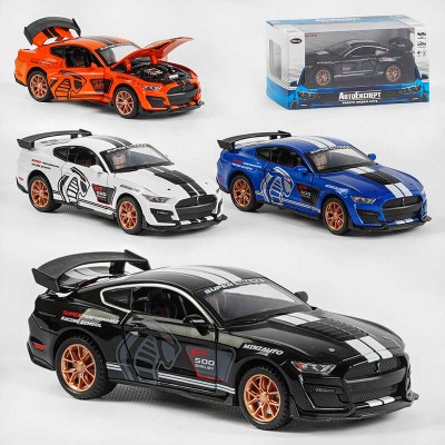 Машина LF-03608 (48/2) "Авто Експерт" 4 кольори, металопластик, 1:32, світло, звук, інерція, відчиняються двері, багажник, капот, МІКС