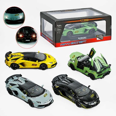 Машинка 13115 "Авто Експерт", 4 кольори, металопластик, 1:24, звук, світло, інерція, рухомі елементи, викрутка, ВИДАЄТЬСЯ ТІЛЬКИ МІКС ВИДІВ