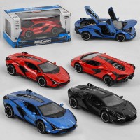 Машинка 28104 (48) "Авто Експерт", 3 кольори, металопластик, масштаб 1:32, підсвічування фар, звук, інерція, відчиняються двері, МІКС ВИДІВ