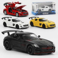 Машина 87036 (48) "Авто Експерт" 4 кольори, металопластик, 1:32, звук, світло, інерція, відчиняються двері, багажник, капот, у коробці, МІКС