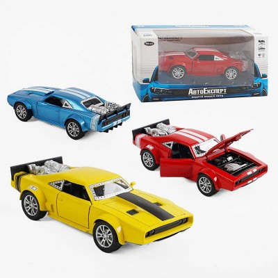 Машинка DL 70012 (48) "Авто Експерт", 3 кольори, металопластик, масштаб 1:32, світло, звук, інерція, відчиняються двері та капот, ВИДАЄТЬСЯ ТІЛЬКИ МІКС ВИДІВ
