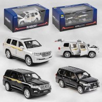 Джип металевий EL 6491 (36) "Авто Експерт Преміум", 2 кольори, 1:24, світло, звук, інерція, відчиняються двері, багажник, капот