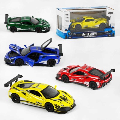 Машинка 10820 (48) "Авто Експерт", 4 кольори, металопластик, 1:32, звук, світло, інерція, рухомі елементи, МІКС ВИДІВ