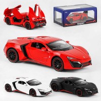 Машина металопластик GT - 3136 Авто Експерт Преміум , 3 кольори, 1:24, звук, світло, інерція, відчиняються двері, багажник, капот