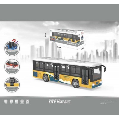 Автобус CLM 0771 C (96/2) металопластик, інерція, звук, підсвічування