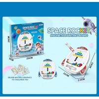 Мозаїка 55676-1 2 кольори, “Космічна ракета”, магнітний стилус, картки із завданнями, наліпки