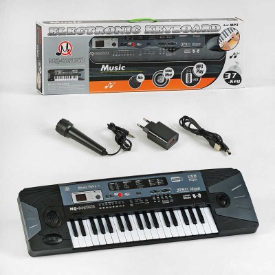 Синтезатор MQ 805 USB 37 клавіш, мікрофон, запис звуку, звукові ефекти, стілець