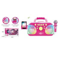 Караоке 5021 (12/2) підсвічування, мікрофон, Bluetooth, MP3-кабель, USB-кабель, працює від мережі