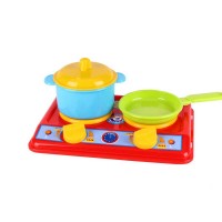 Кухня Галинка 2 1578 (20) Technok Toys , плита, каструля, сковорідка, кришка, 20 см