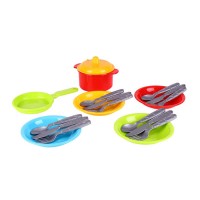 Маринка 10 1646 Technok Toys каструля, сковорідка, кришка, 4 тарілки, 4 комплекти столових приладів