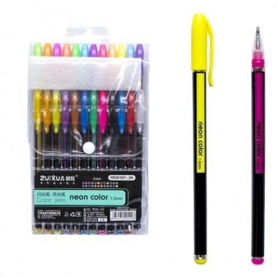 Набір гелевих ручок 24 кольори "Neon color" HG6107-24