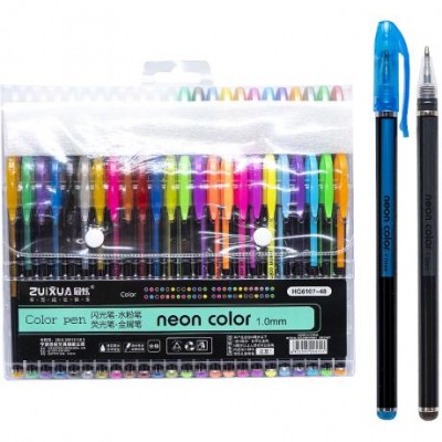 Набір гелевих ручок 48 кольорів "Neon color" HG6107-48 у магазині autoplus, з доставкою по Україні, краща ціна
