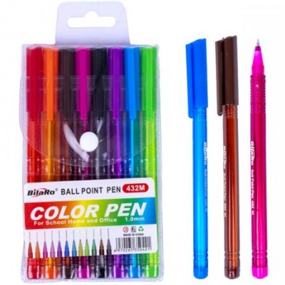 Набір ручок масляних 432-8 кольорів