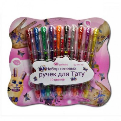 Набір ручок "tattoo" 10 кольорів у магазині autoplus, з доставкою по Україні, краща ціна