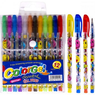 Набір ручок ароматизованих гелевих 12 кольорів 805-12 у магазині autoplus, з доставкою по Україні, краща ціна