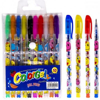 Набір ручок ароматизованих гелевих 10 кольорів 805-10 у магазині autoplus, з доставкою по Україні, краща ціна