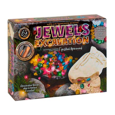 Креативна творчість для проведення розкопок "JEWELS AMULETS EXCAVATION" камні JAEX-01-01 "Danko Toys"