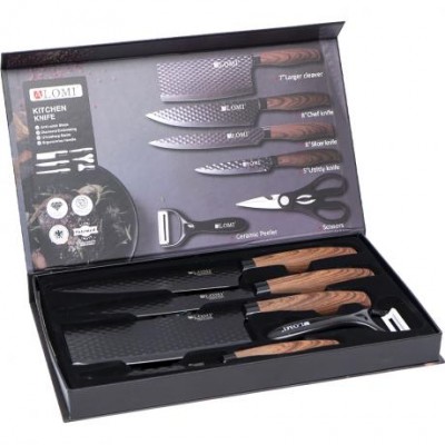 Набір металевих ножів в коробці, 6 предметів ALM-FZ11 у магазині autoplus, з доставкою по Україні, краща ціна
