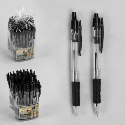 Набір кулькових ручок С 37079 (40) ЦІНА ЗА 60 ШТУК В БЛОЦІ, чорна в магазині autoplus, з доставкою по Україні, краща ціна
