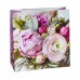 Пакет кольоровий квадрат "Квіти" 24х24х10 см 4027 у магазині autoplus, з доставкою по Україні, краща ціна