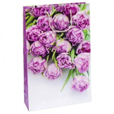 Пакет кольоровий великий "Квіти" вертикальний 25х39х8 см 5002 у магазині autoplus, з доставкою по Україні, краща ціна