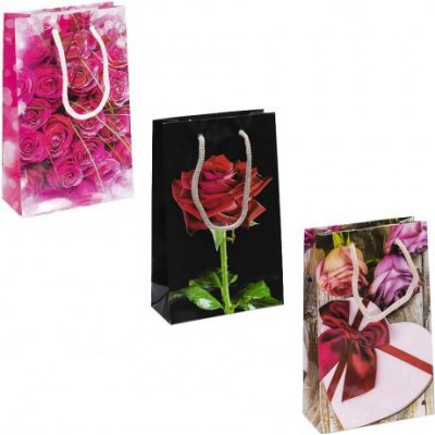 Пакет кольоровий малий "Квіти" 11х18х5 см 1006 у магазині autoplus, з доставкою по Україні, краща ціна