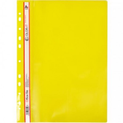 Швидкозшивач А4 "C" пластиковий жовтий 69852 у магазині autoplus, з доставкою по Україні, краща ціна