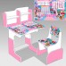 Парта шкільна "Ляльки ЛОЛИ" ПШ035 (1) ЛДСП, колір рожевий, 69*45 см, + 1 стілець, з пеналом в магазині autoplus, з доставкою по Україні, краща ціна