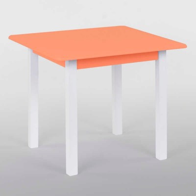 Столик 60 * 60 колір помаранчевий, квадратний висота 52 см, вага 7 кг, Ігруша