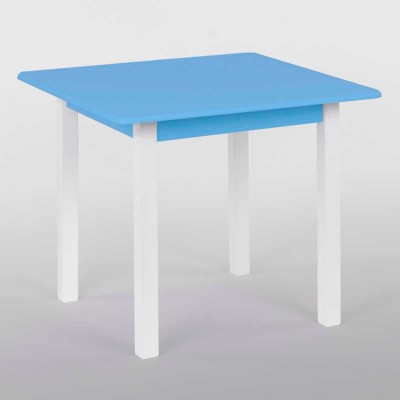 Столик 60*60 колір блакитний, квадратний висота 52 см, вага 7 кг, "Ігруша"