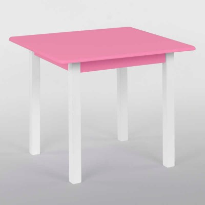 Столик 60*60 колір рожевий, квадратний (1) висота 52 см, вага 7 кг, "Ігруша"