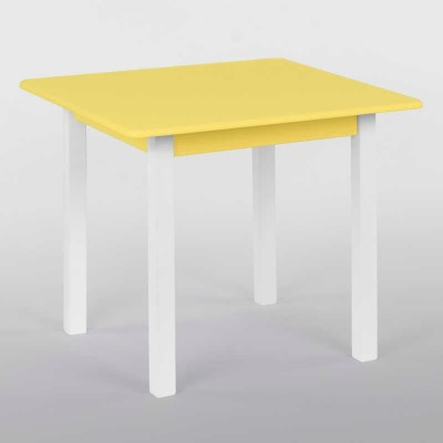 Столик 60 * 60 колір жовтий, квадратний висота 52 см, вага 7 кг, Ігруша