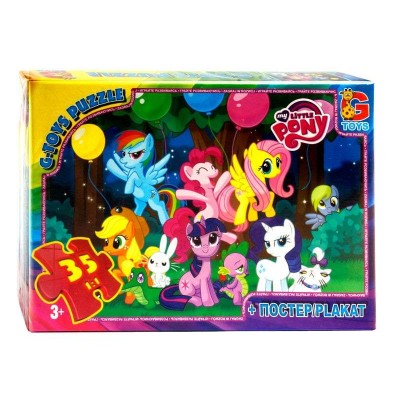 Пазли 35 ел. "G Toys" "My little Pony" MLP 007 (62) + постер