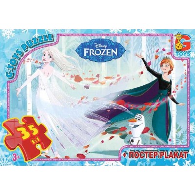 Пазли 35 ел. "G Toys" "Frozen" FR 046 (62) +постер