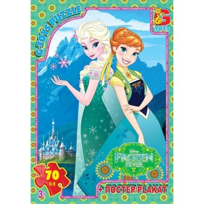 Пазли 70 eл. "G Toys" "Frozen" FR 053 (62) + постер