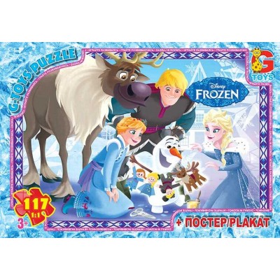 Пазли 117 ел. "G-Toys" "Frozen" FR 014 (62) + постер