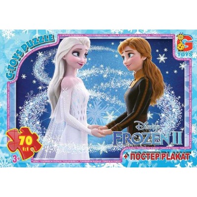 Пазли 70 eл. "G Toys" "Frozen" FR 055 (62) + постер