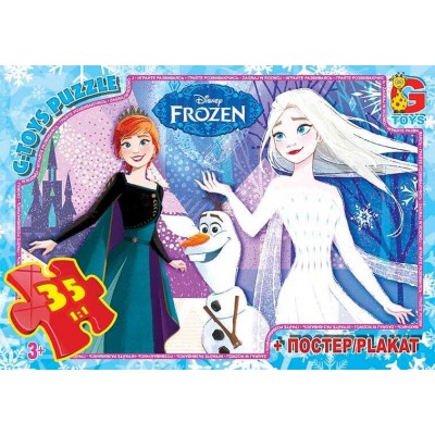Пазли 35 ел. "G Toys" "Frozen" FR 045 (62) +постер